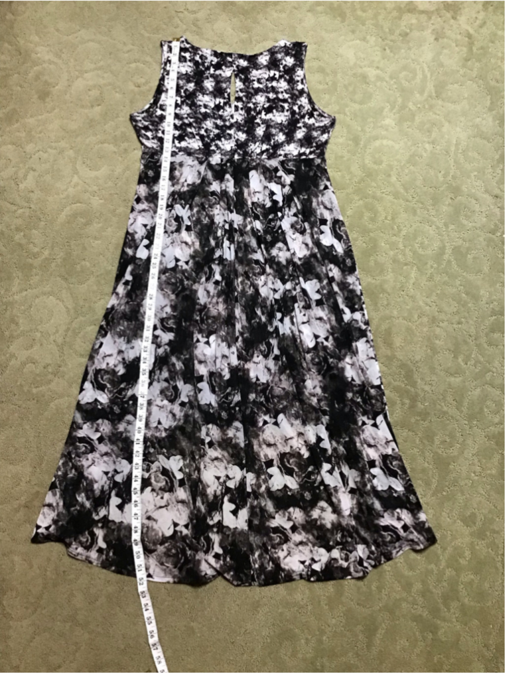 Simply Vera Vera Wang High Low Dress XL Black White Floral Soo Soft! - Picture 12 of 17